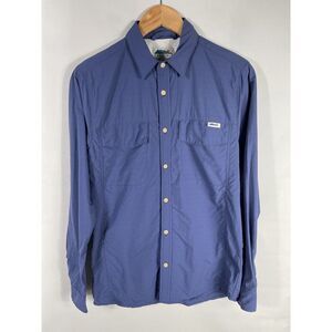 Edgevale Men's‎ Small Blue Long Sleeve Button Down Shirt